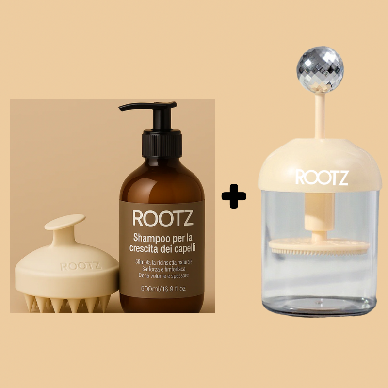 Kit estrema crescita: Shampoo crescita + Shampooccino by rootz (Emulsionatore)