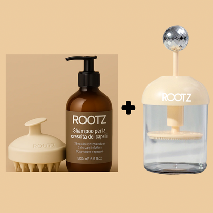 Kit estrema crescita: Shampoo crescita + Shampooccino by rootz (Emulsionatore)